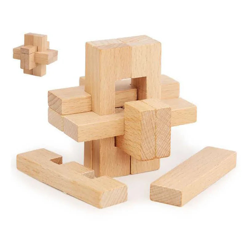 Wooden 3D Brain Teaser Puzzle