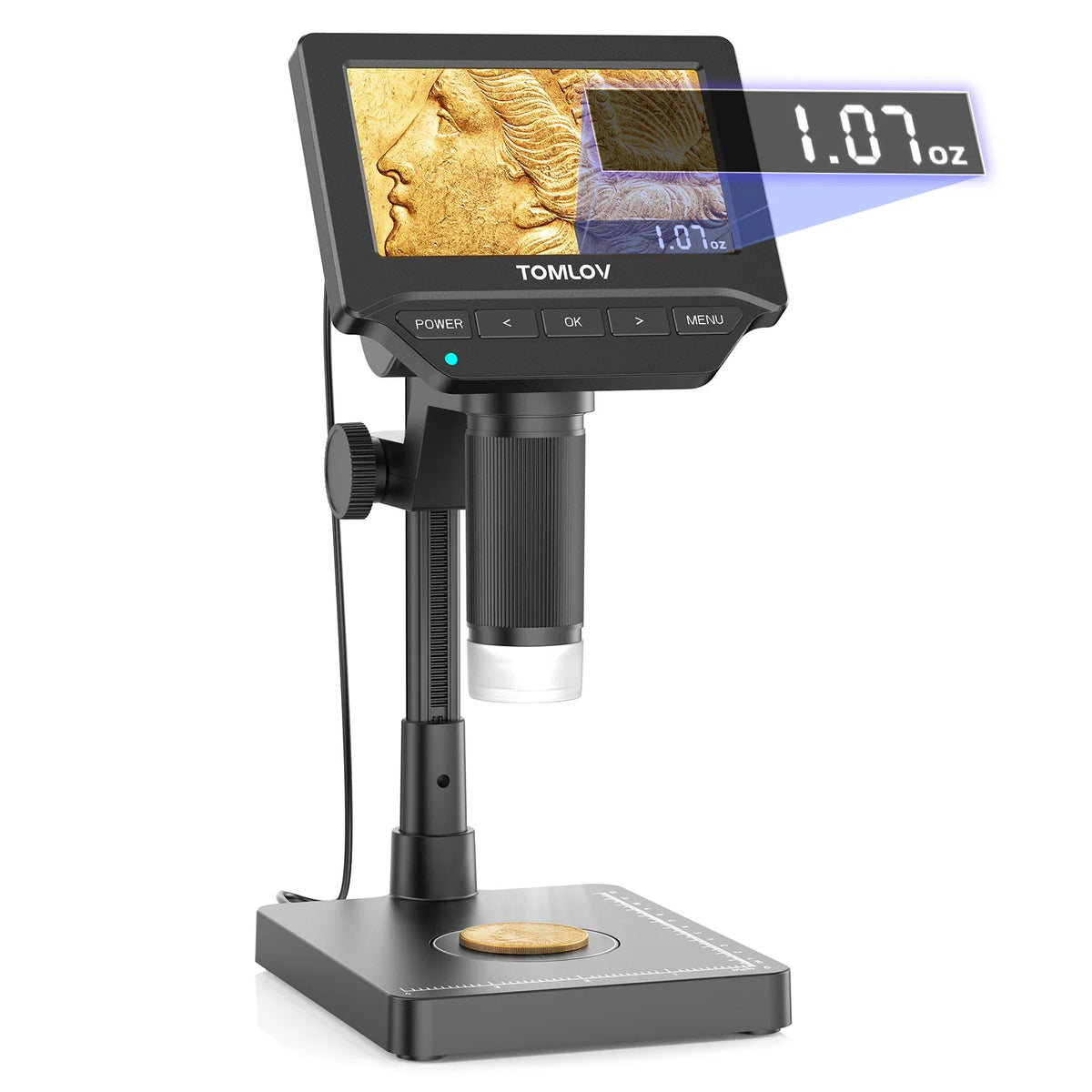 Digital Coin Microscope with Weighing Scale