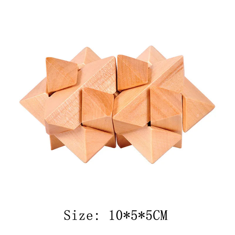 Wooden Lu Ban Lock Brain Teaser Puzzle
