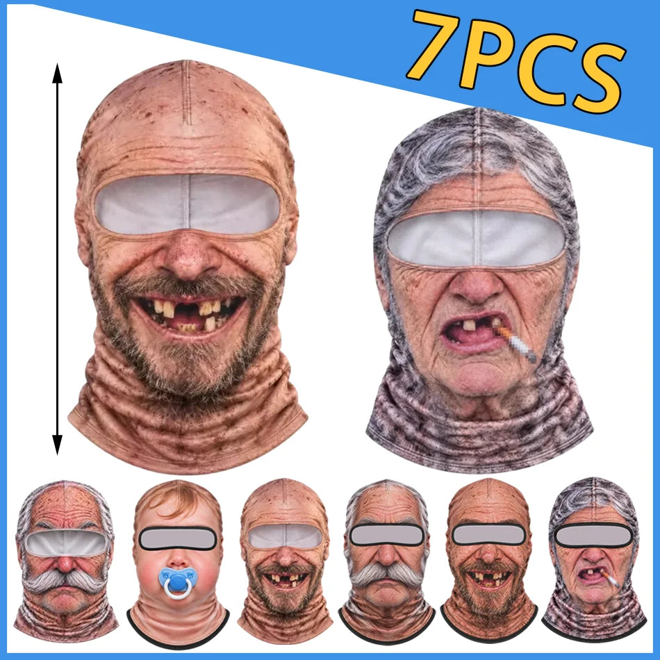 Funny Old Man Balaclava Ski Mask