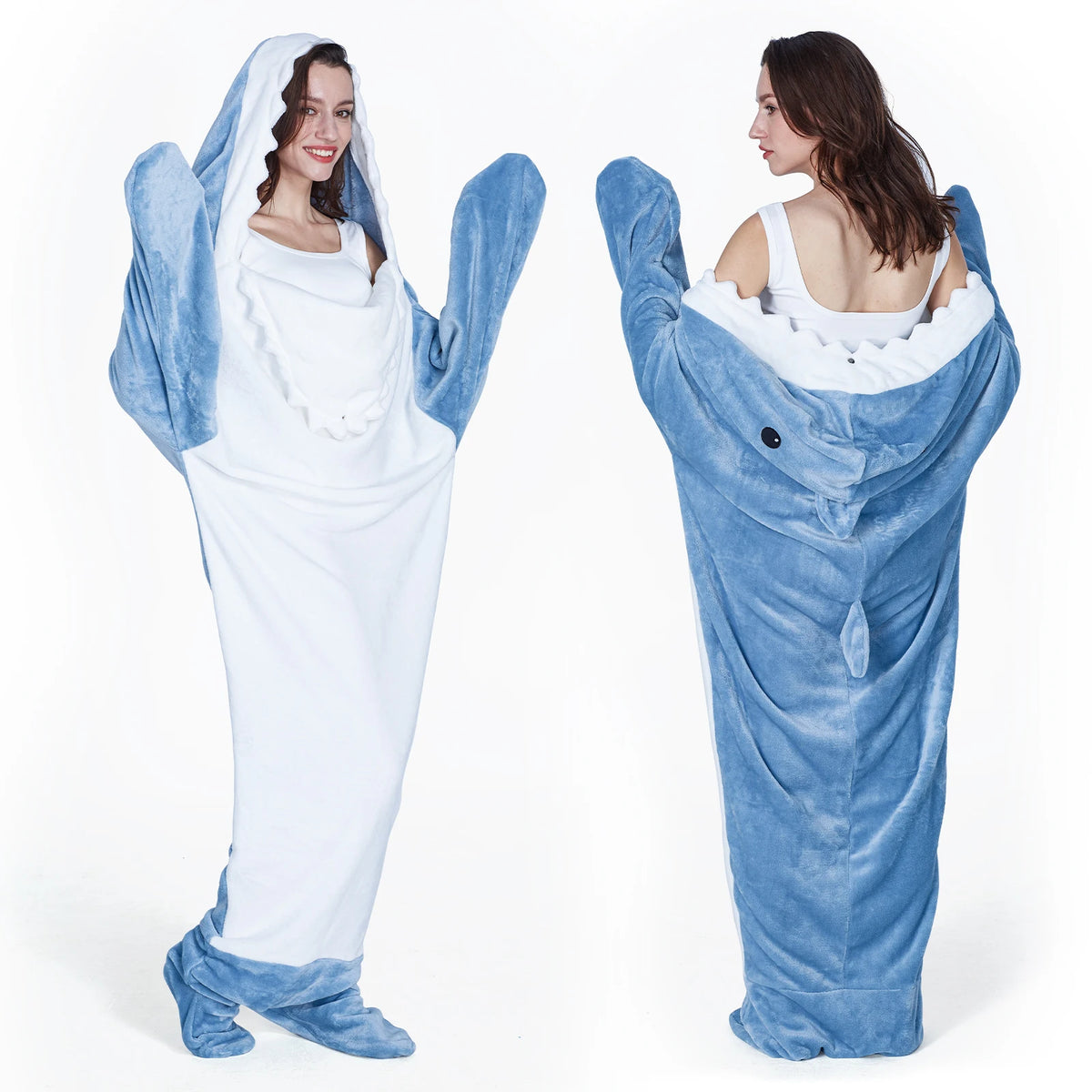 Shark Wearable Blanket Pajamas