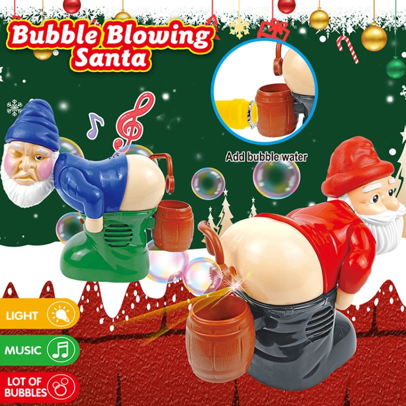Christmas Santa Bubble Machine with Lights