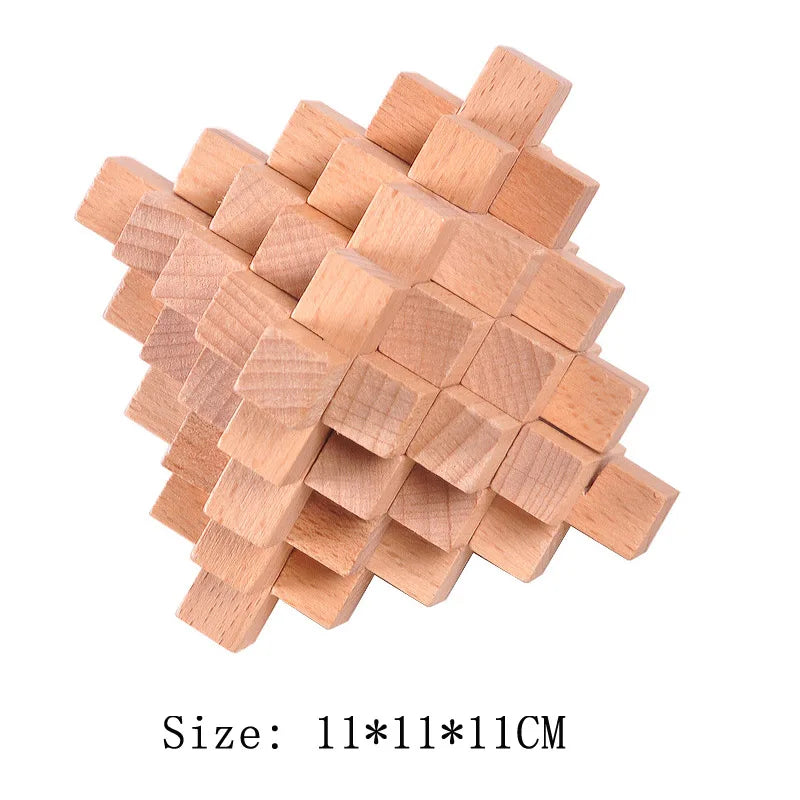 Wooden Lu Ban Lock Brain Teaser Puzzle