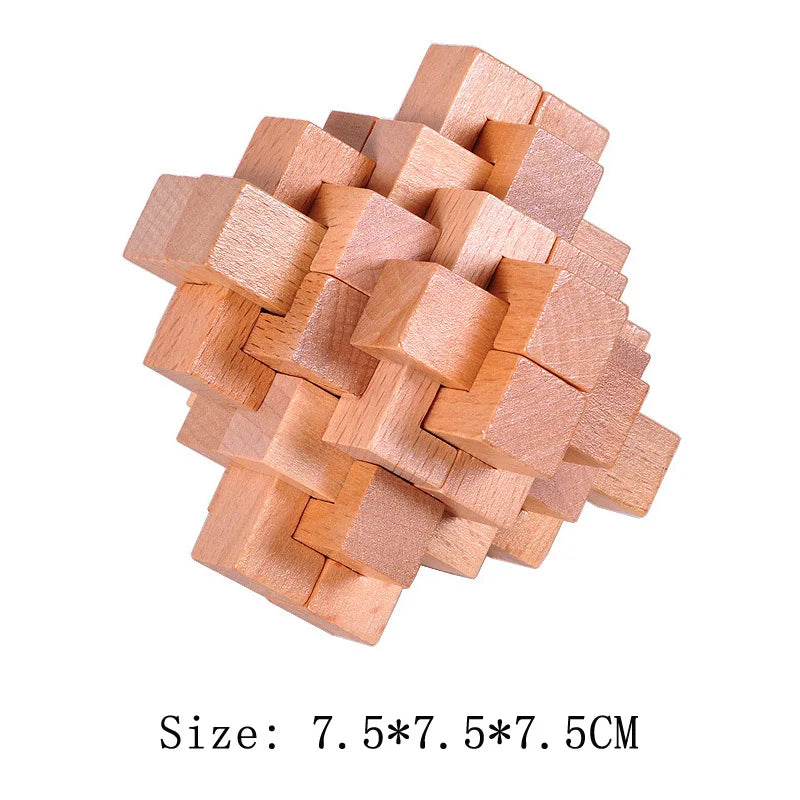 Wooden Lu Ban Lock Brain Teaser Puzzle