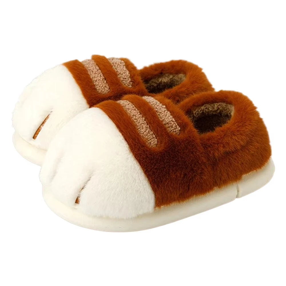 Cat Claw Plush Slippers for Women