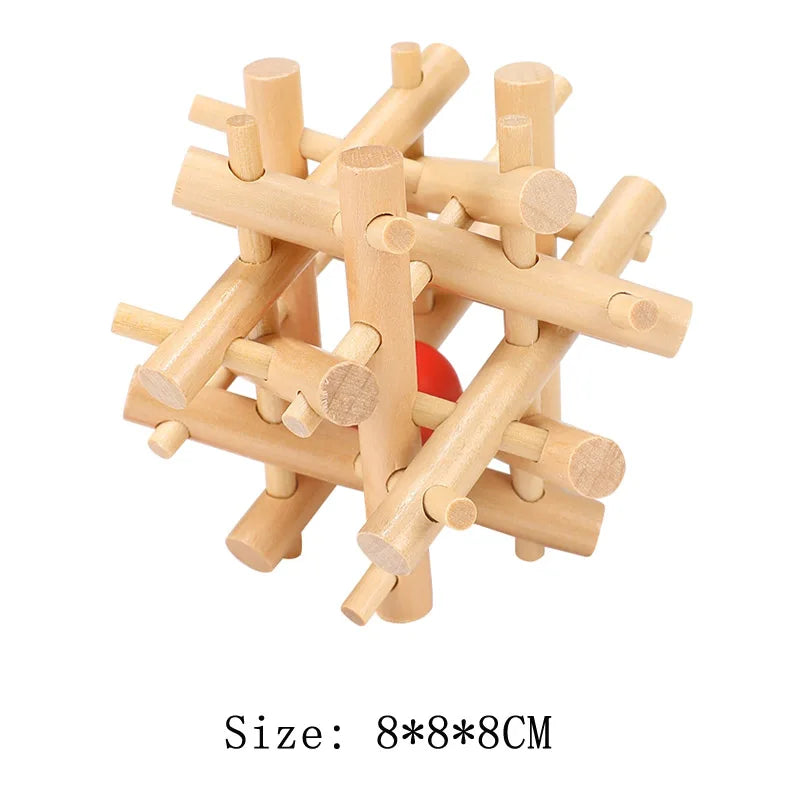 Wooden Lu Ban Lock Brain Teaser Puzzle
