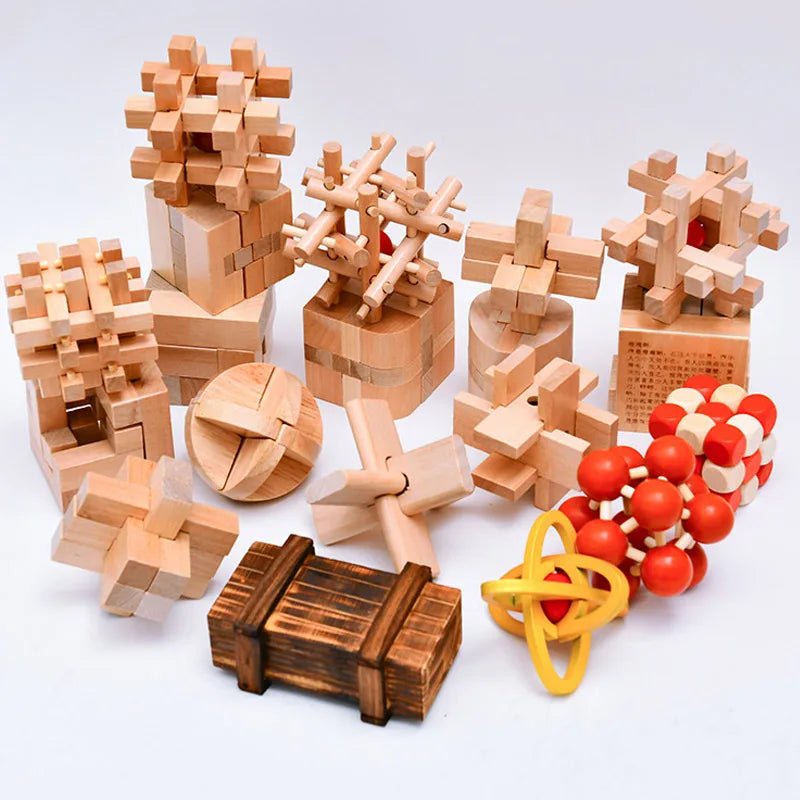 Wooden Lu Ban Lock Brain Teaser Puzzle
