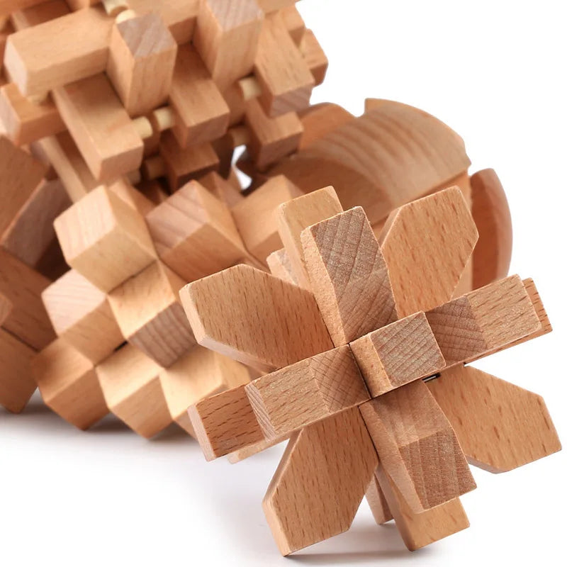 Wooden Lu Ban Lock Brain Teaser Puzzle