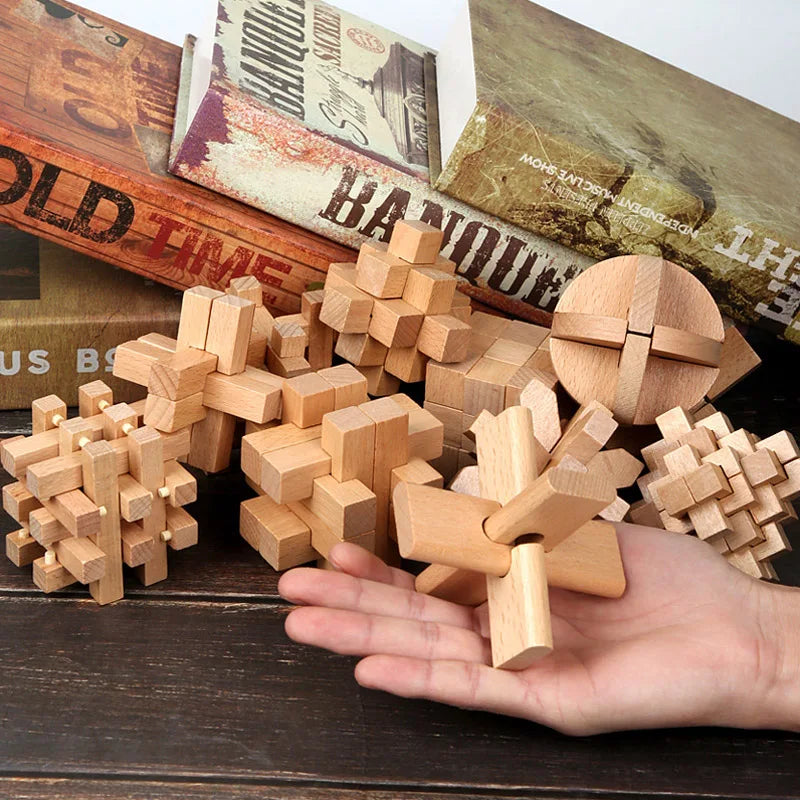 Wooden Lu Ban Lock Brain Teaser Puzzle