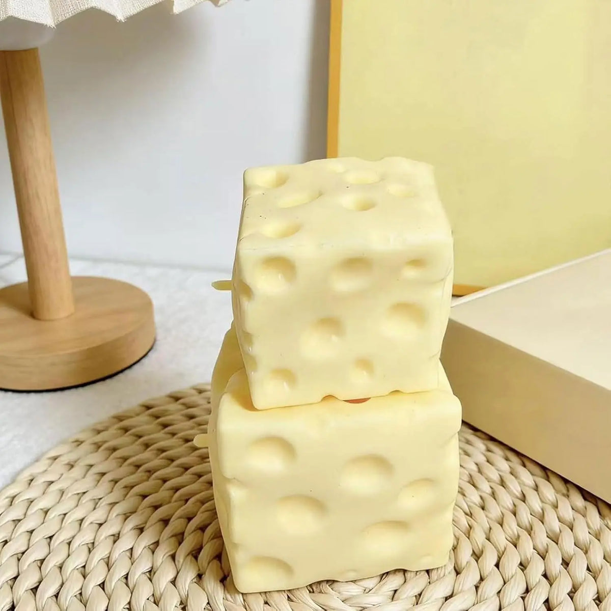 Cheese Cube Squishy Stress Relief Toy