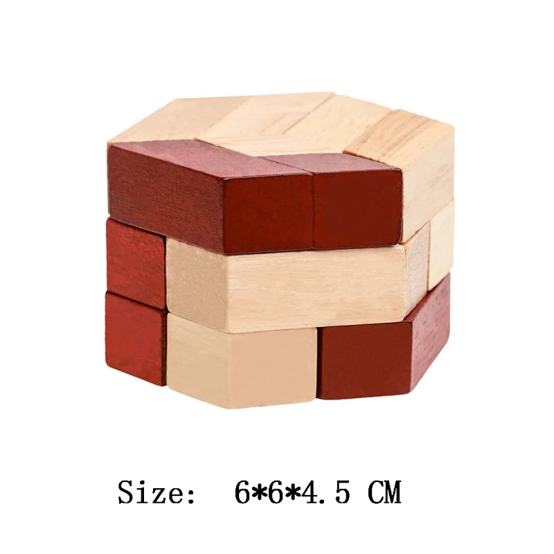 Wooden Lu Ban Lock Brain Teaser Puzzle