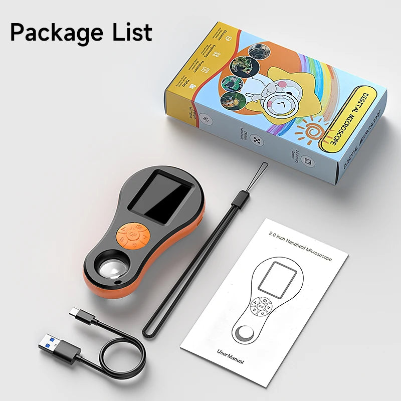 Handheld Digital Microscope with LED Light