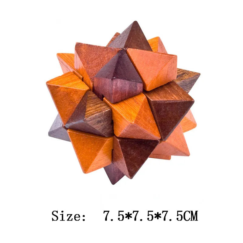Wooden Lu Ban Lock Brain Teaser Puzzle