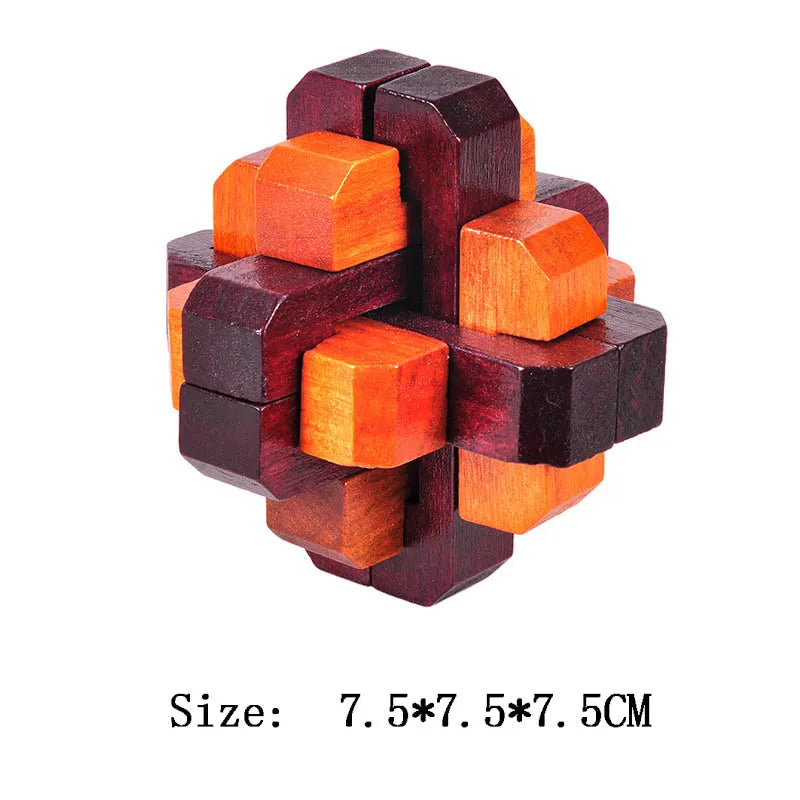 Wooden Lu Ban Lock Brain Teaser Puzzle