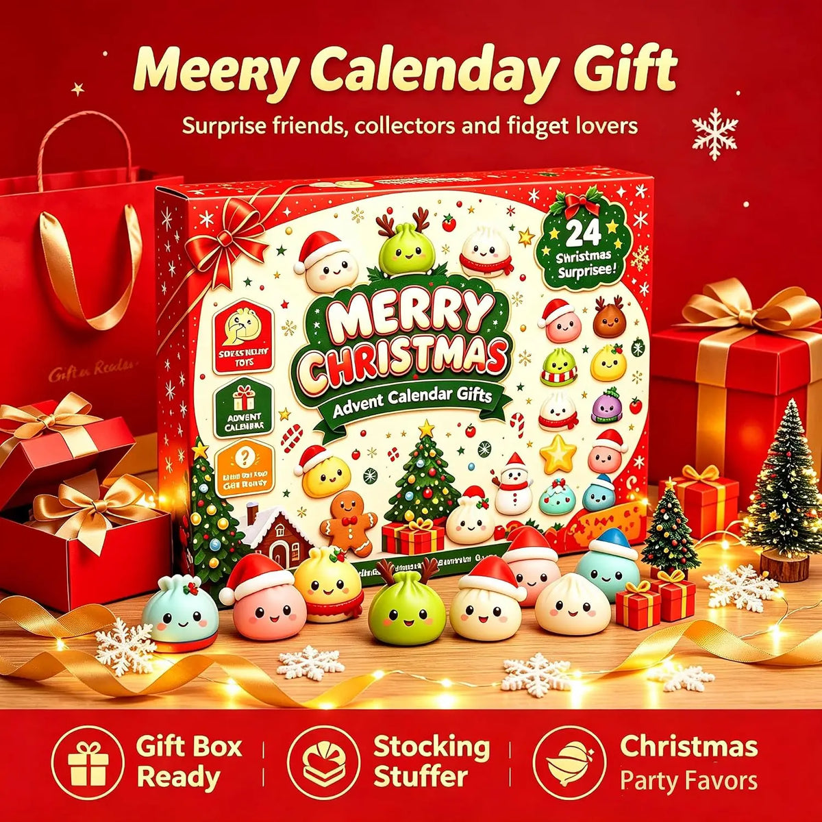 Dumpling Squishy Advent Calendar Fidget Toys