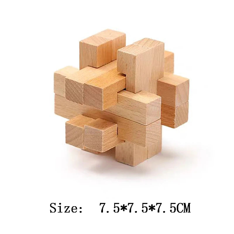 Wooden Lu Ban Lock Brain Teaser Puzzle