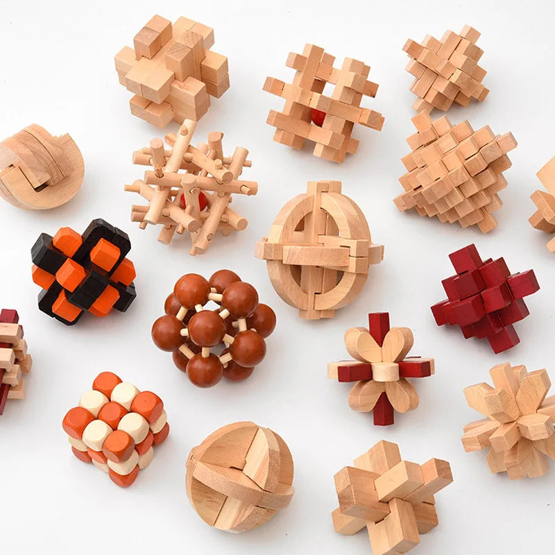 Wooden Lu Ban Lock Brain Teaser Puzzle