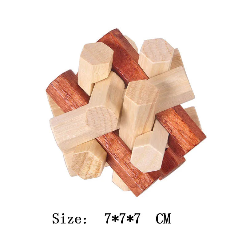 Wooden Lu Ban Lock Brain Teaser Puzzle