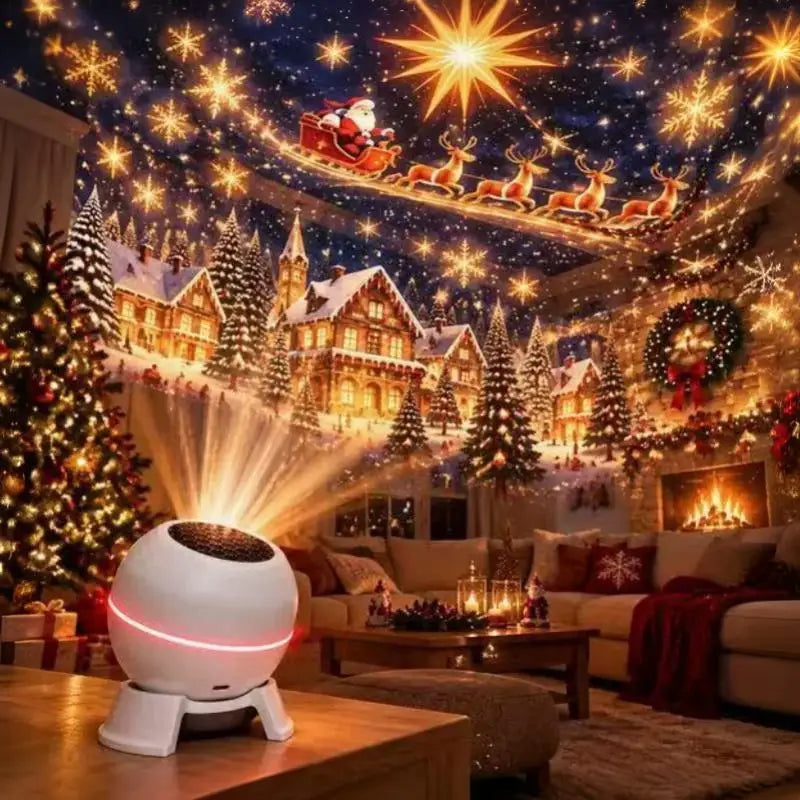 Rotating LED Christmas Projector Night Light