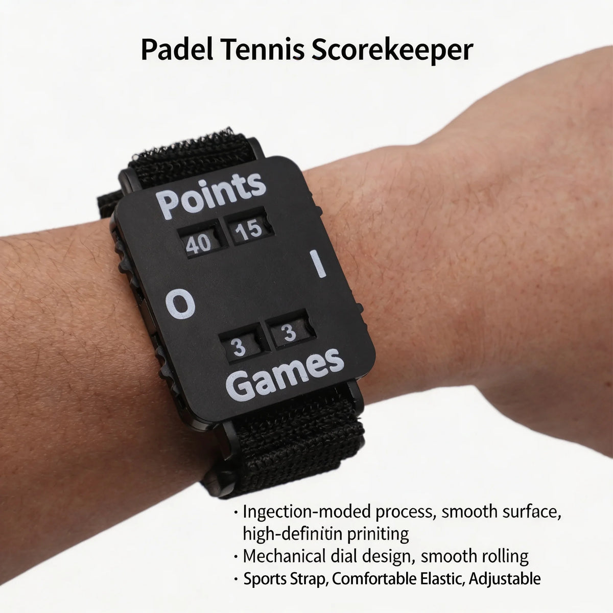 Wrist Scorekeeper for Tennis and Padel