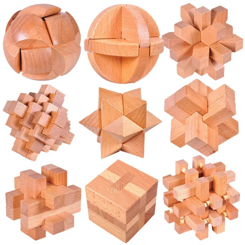 Wooden Lu Ban Lock Brain Teaser Puzzle
