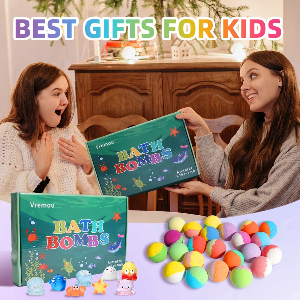 Bath Bombs for Kids with Toy Surprises