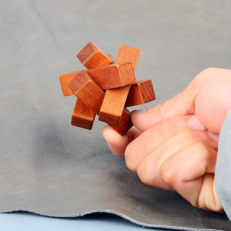Wooden Lu Ban Lock Brain Teaser Puzzle
