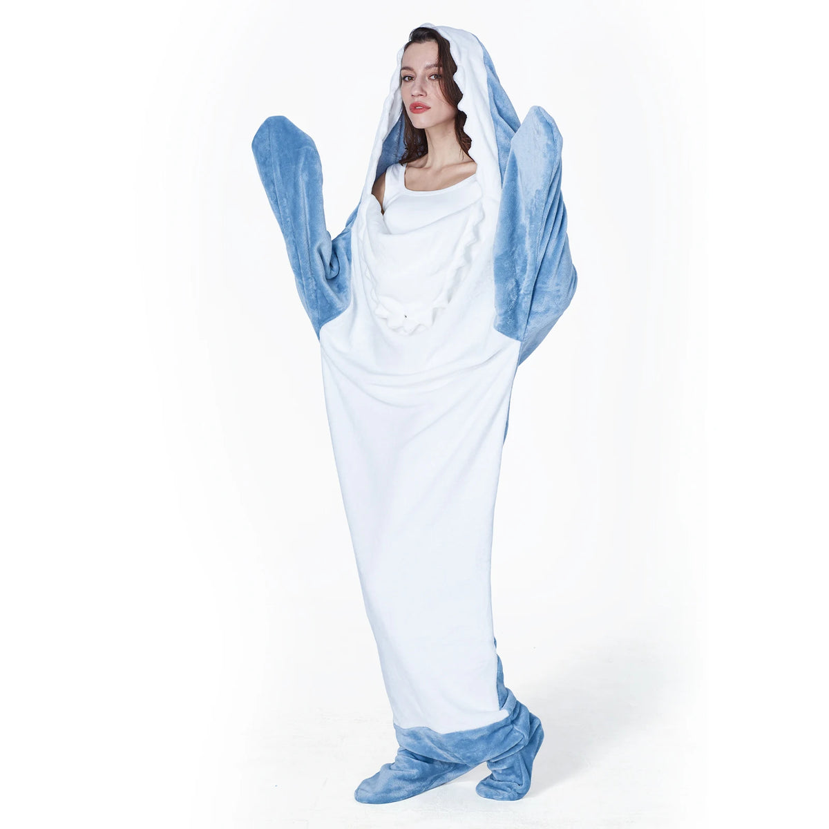 Shark Wearable Blanket Pajamas