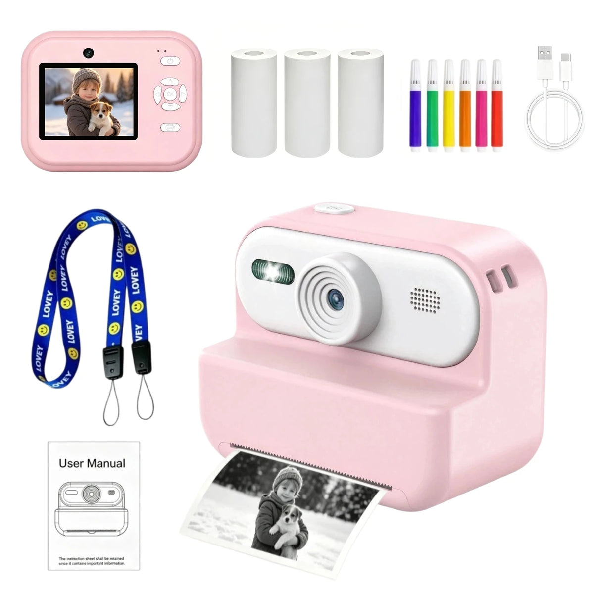 Kids Instant Print Camera