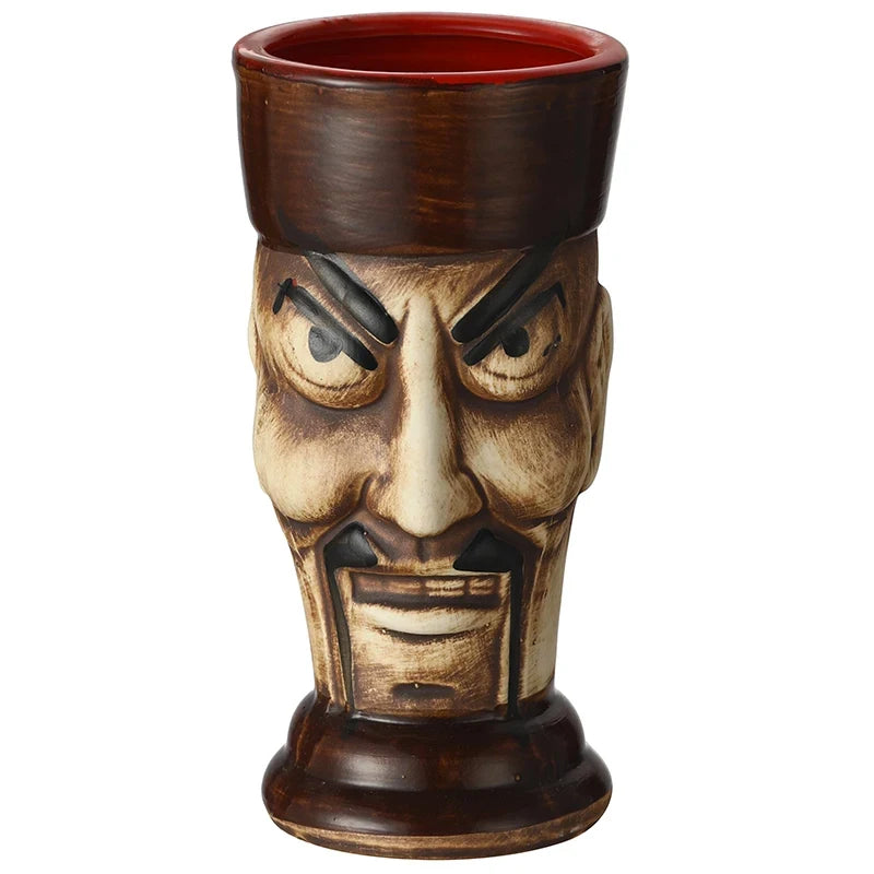 Tiki Mugs Ceramic Hawaiian Luau Cocktail Mugs