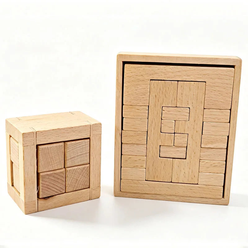 Wooden 3D Brain Teaser Puzzle