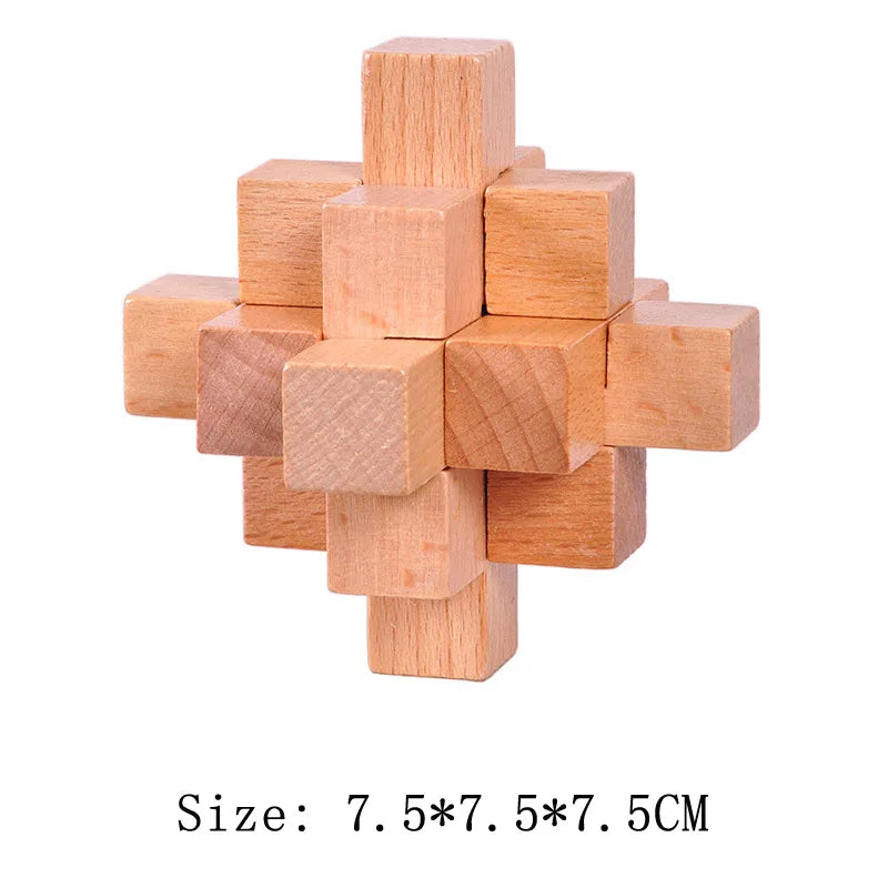 Wooden Lu Ban Lock Brain Teaser Puzzle