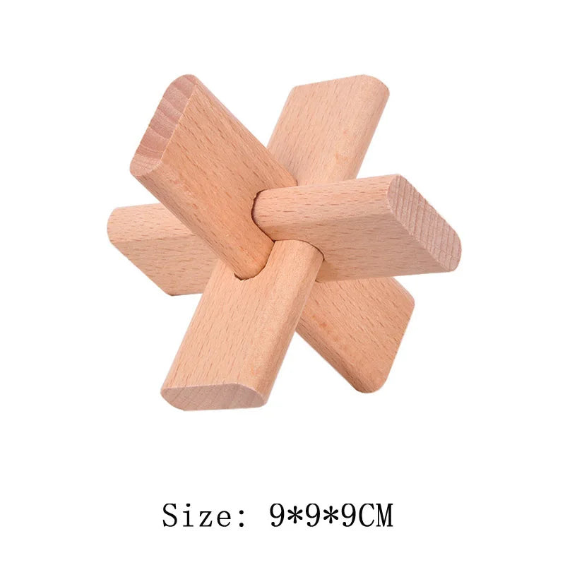 Wooden Lu Ban Lock Brain Teaser Puzzle