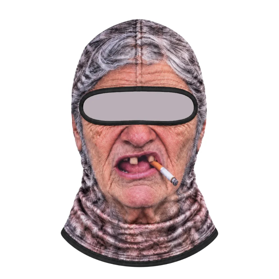 Funny Old Man Balaclava Ski Mask