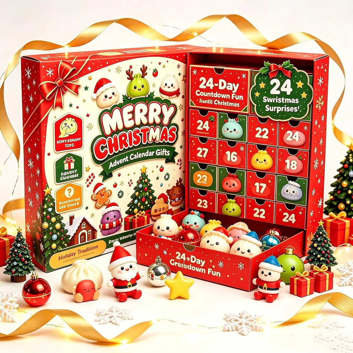 Dumpling Squishy Advent Calendar Fidget Toys