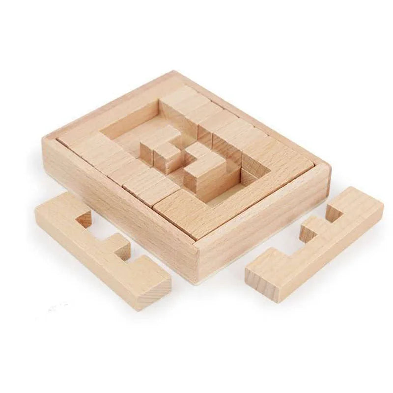 Wooden 3D Brain Teaser Puzzle