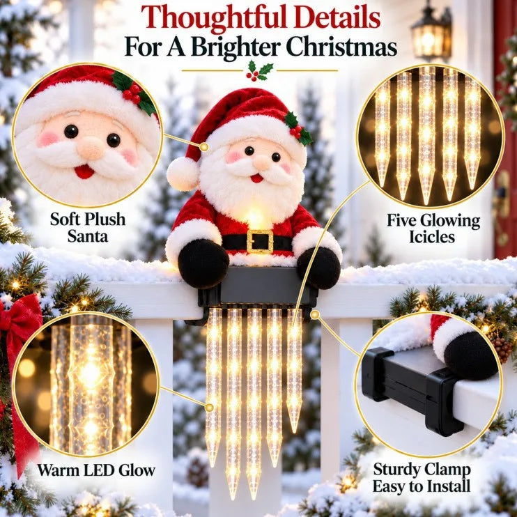 Snowman Icicle Light Porch Decor