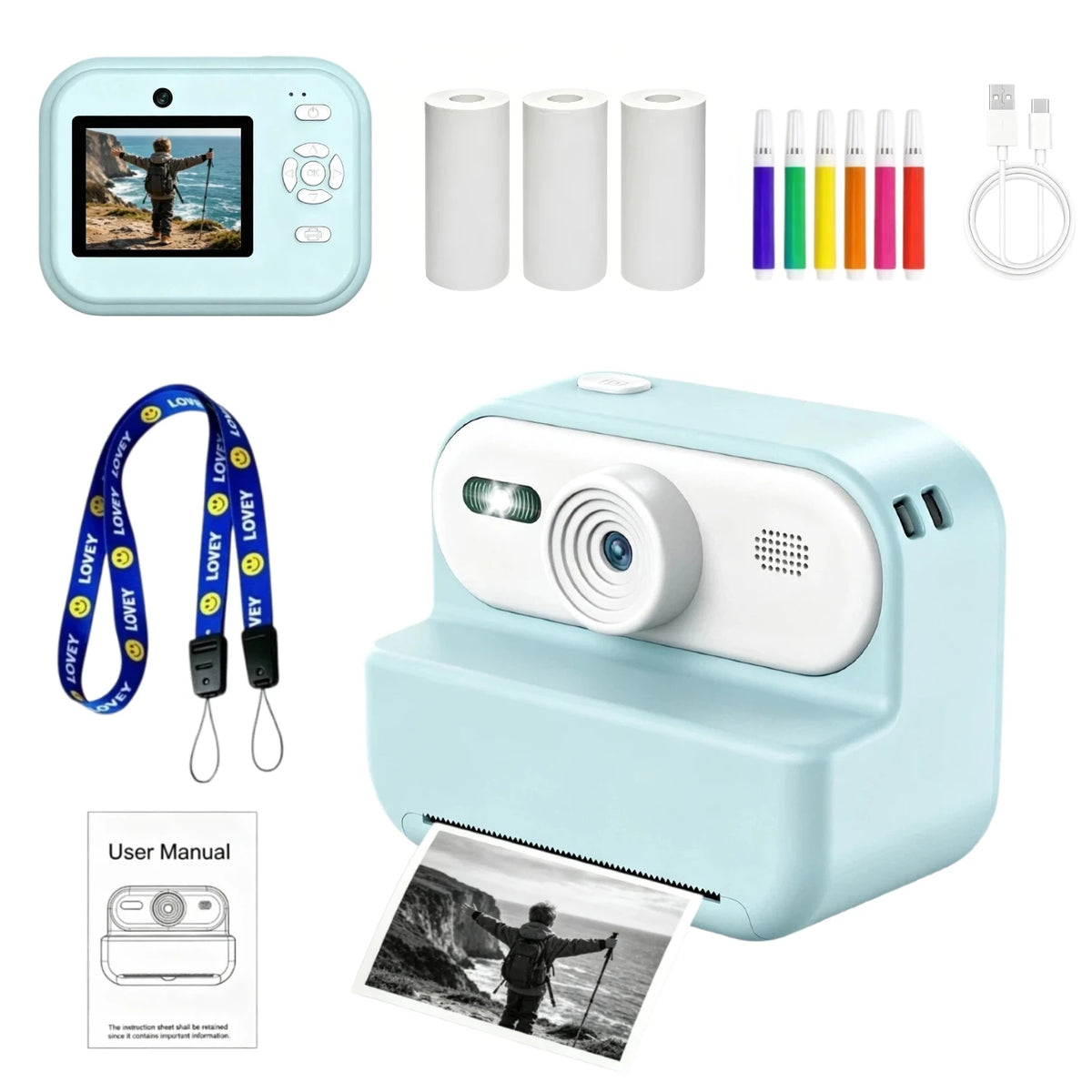 Kids Instant Print Camera