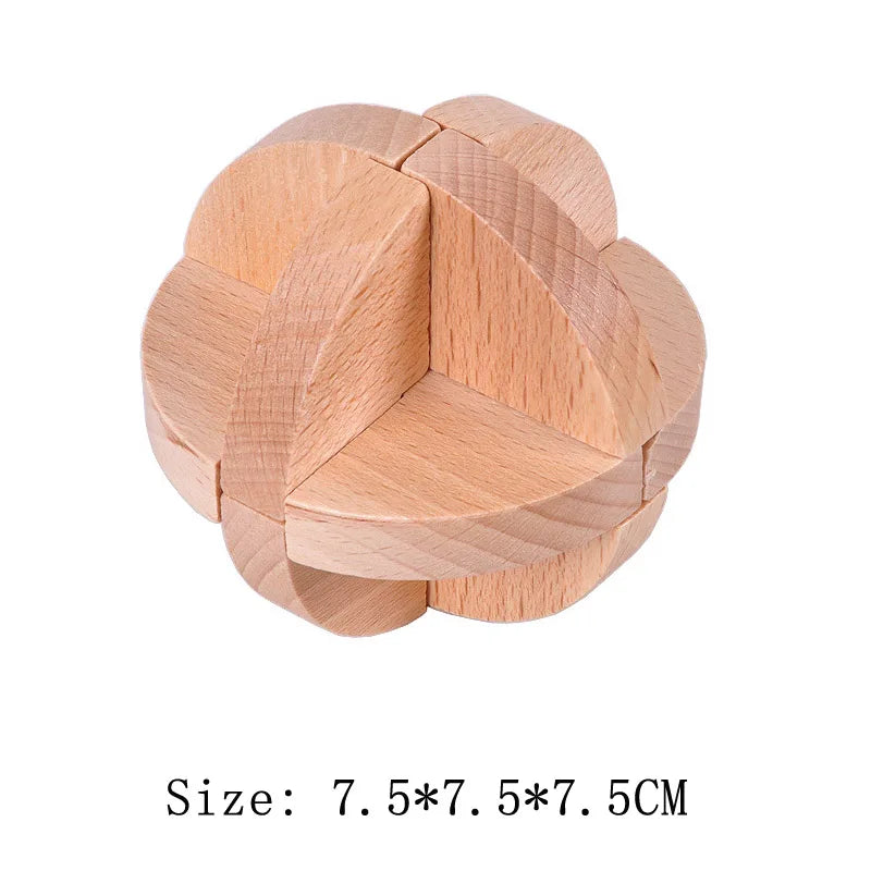 Wooden Lu Ban Lock Brain Teaser Puzzle