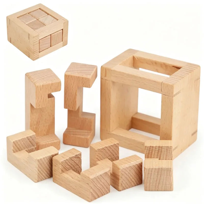 Wooden 3D Brain Teaser Puzzle