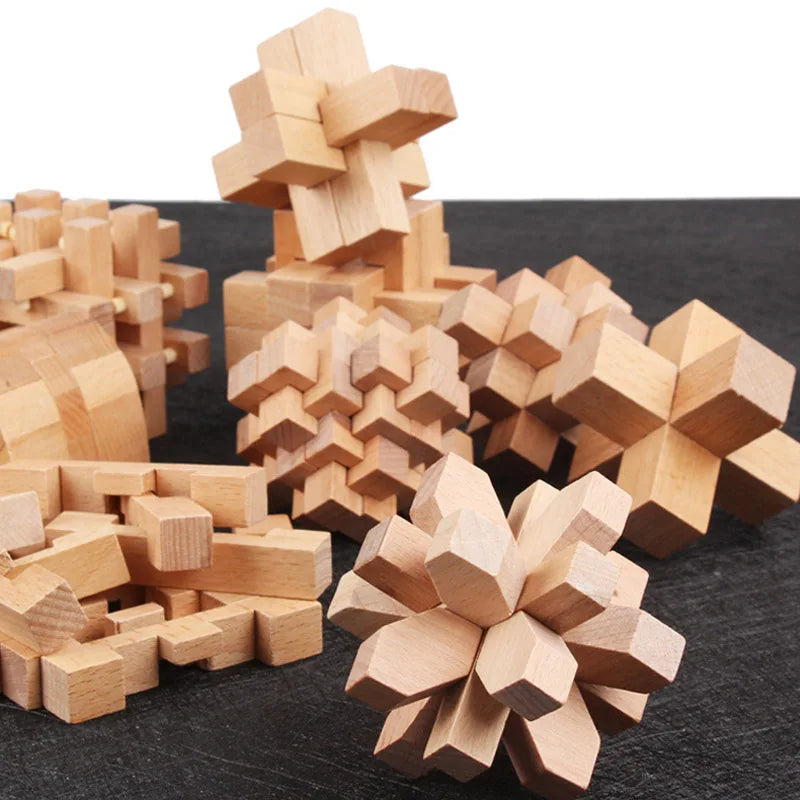 Wooden Lu Ban Lock Brain Teaser Puzzle