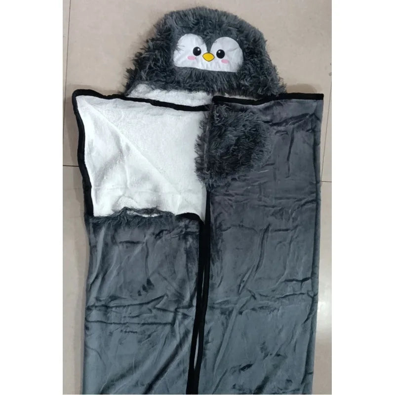 Animal Hooded Wearable Blanket for Women