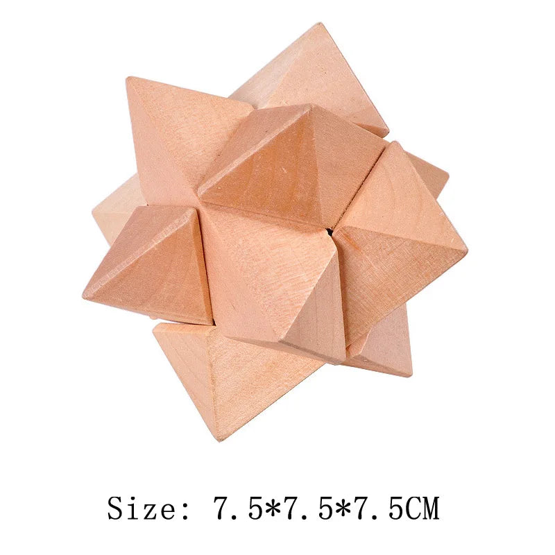 Wooden Lu Ban Lock Brain Teaser Puzzle