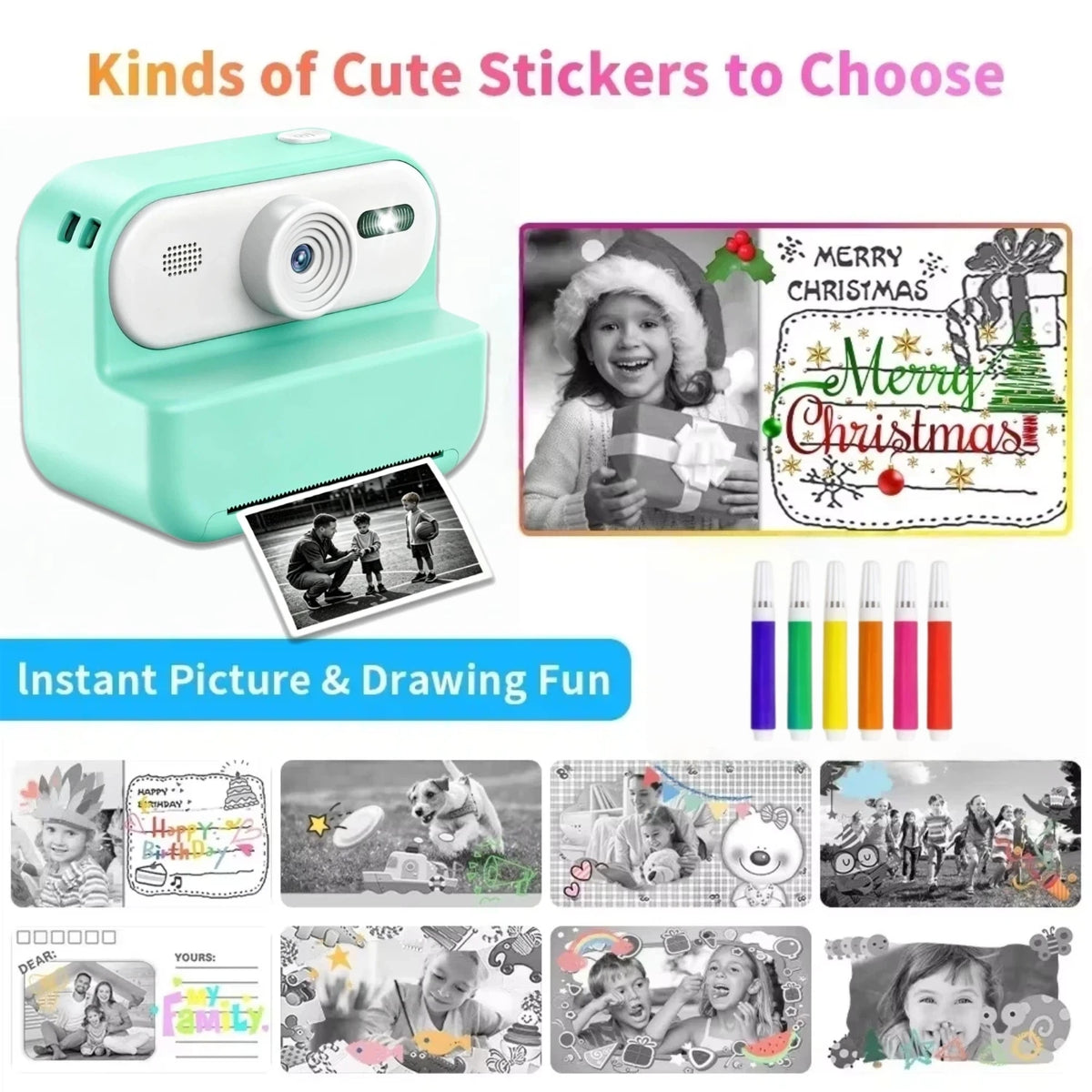 Kids Instant Print Camera