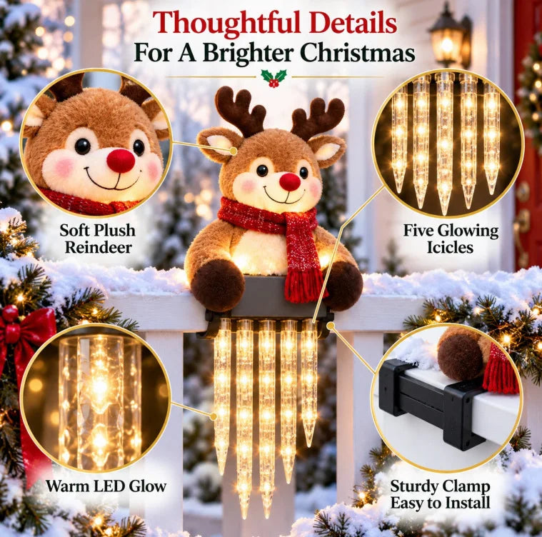 Snowman Icicle Light Porch Decor