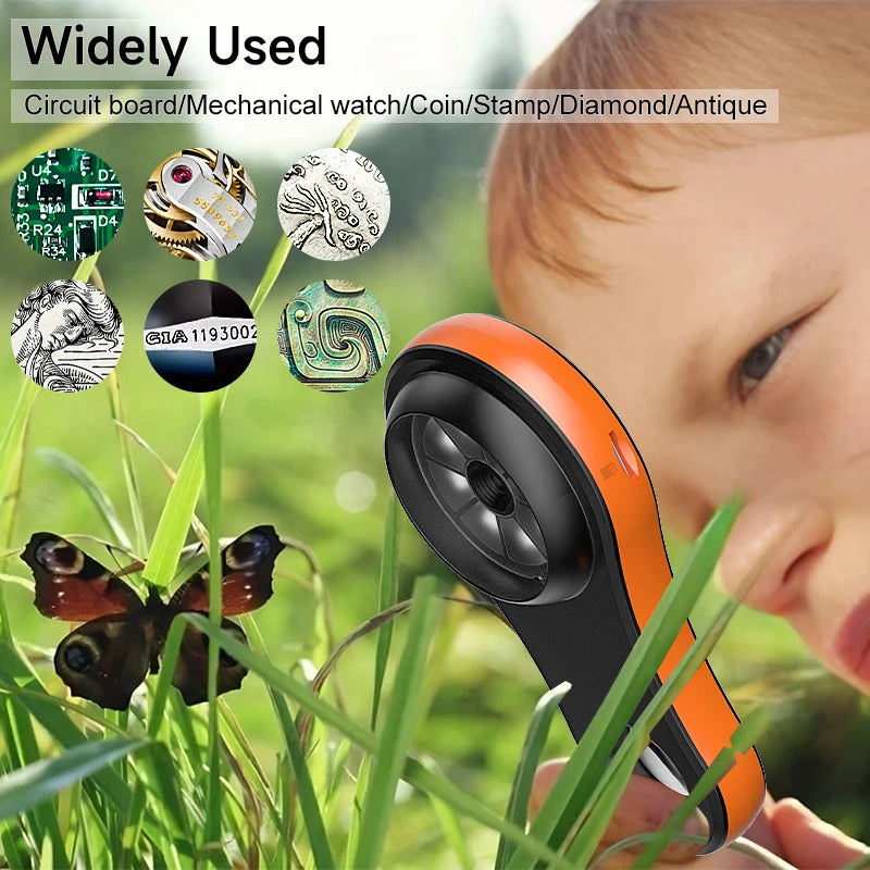 Handheld Digital Microscope with LED Light