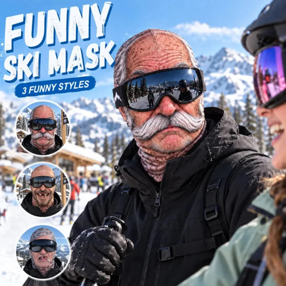 Funny Old Man Balaclava Ski Mask