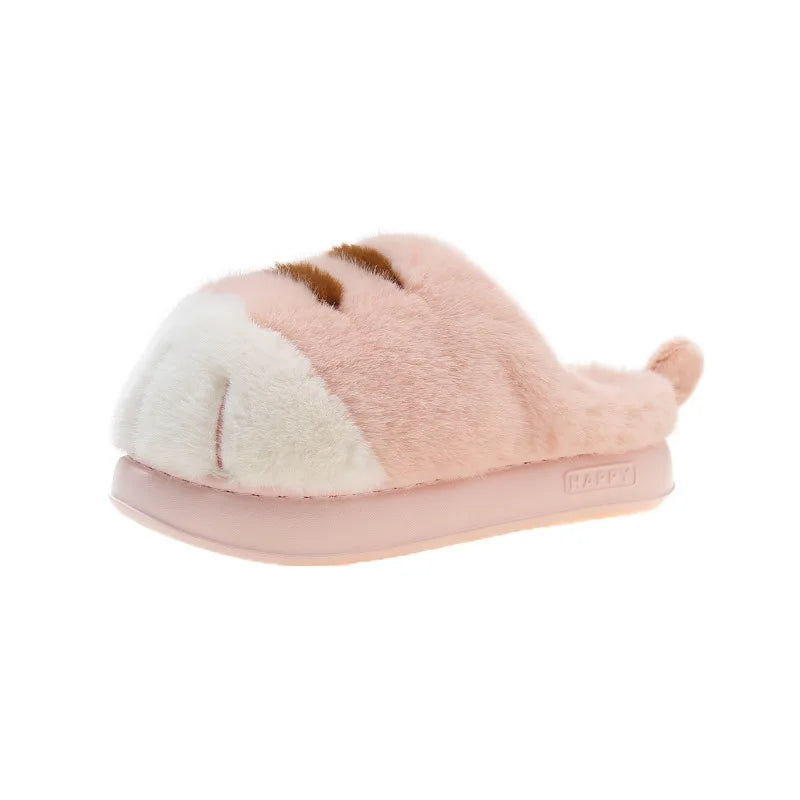 Cat Claw Plush Slippers for Women