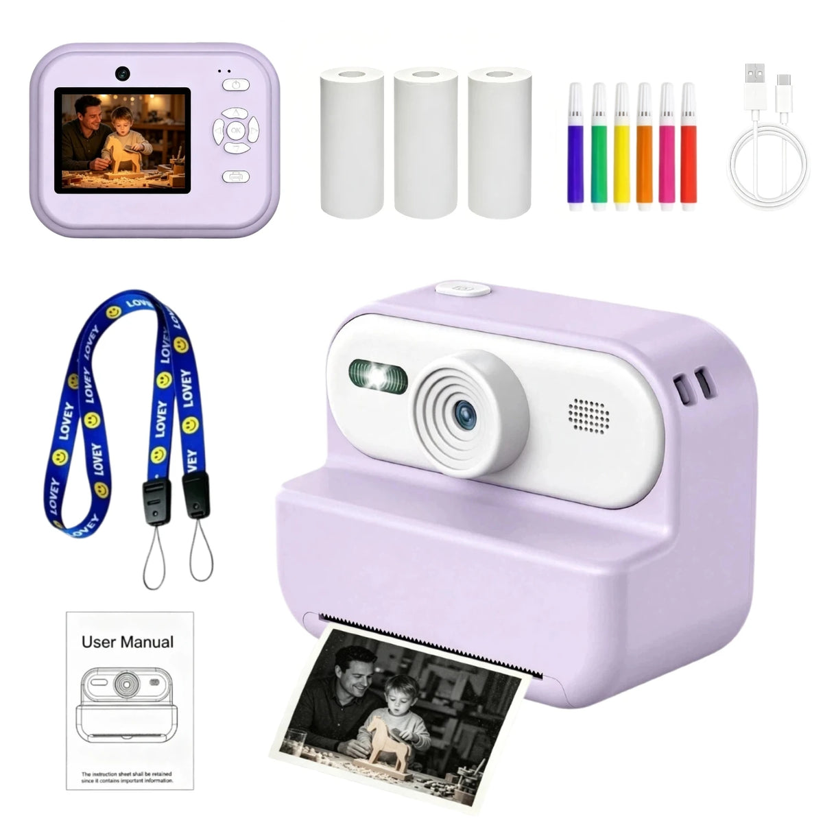 Kids Instant Print Camera
