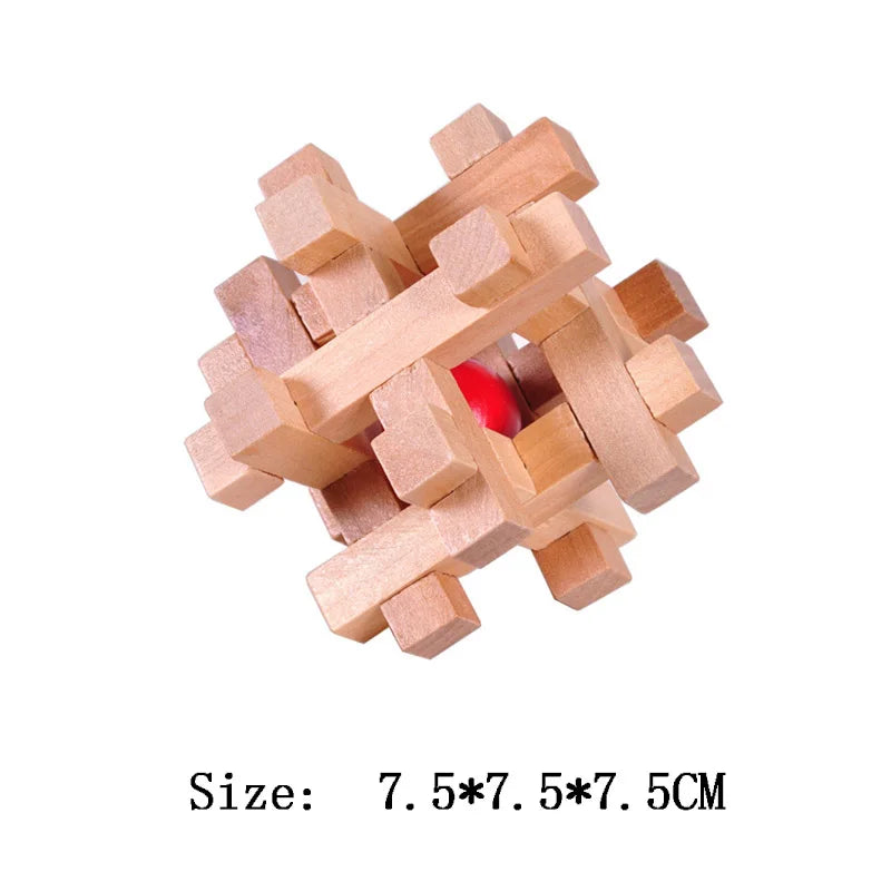 Wooden Lu Ban Lock Brain Teaser Puzzle